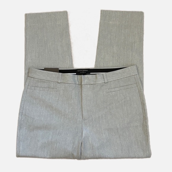 Banana Republic Sloan Curvy Fit Heather Grey Trouser Dress Pants Women’s 12 NWT - Picture 10 of 10